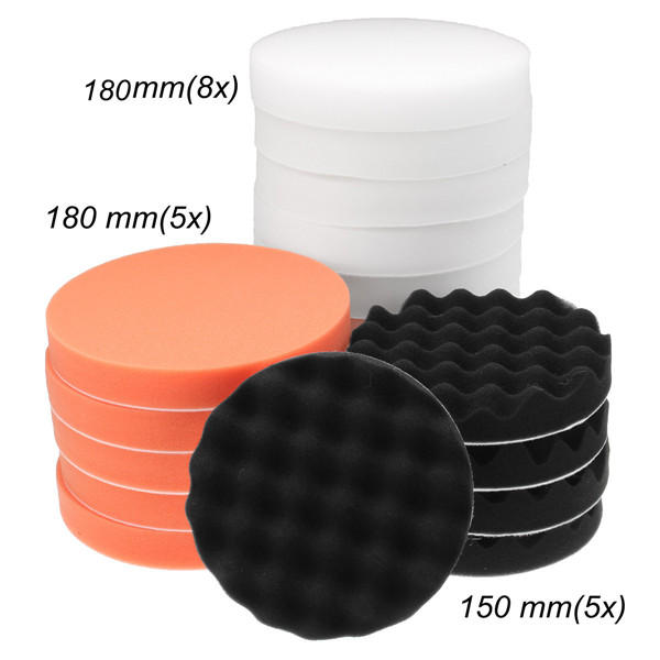 29Pcs Sponge Buffing Polishing Pad Buffer Kit For Electric Auto Polishers COD