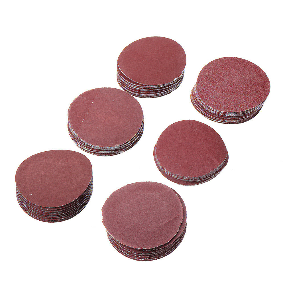 60pcs 50mm Sanding Disc Sandpaper with Backing Pad for Dremel Rotary Tool COD