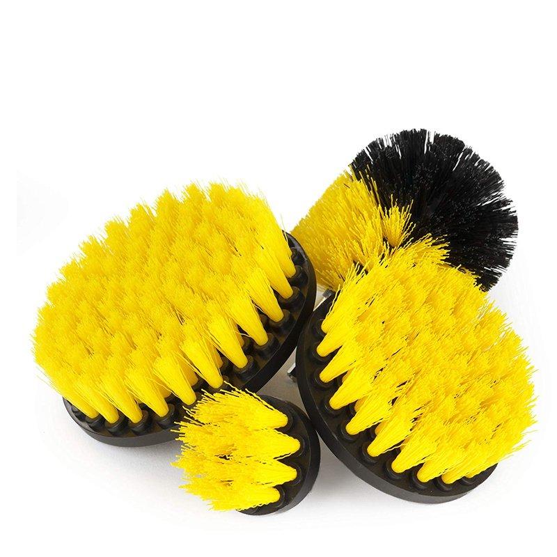 4pcs Drill Scrubber Brush Cleaning Brush Power Tool Electric Bristle Bathtub Tile Grout Cleaner