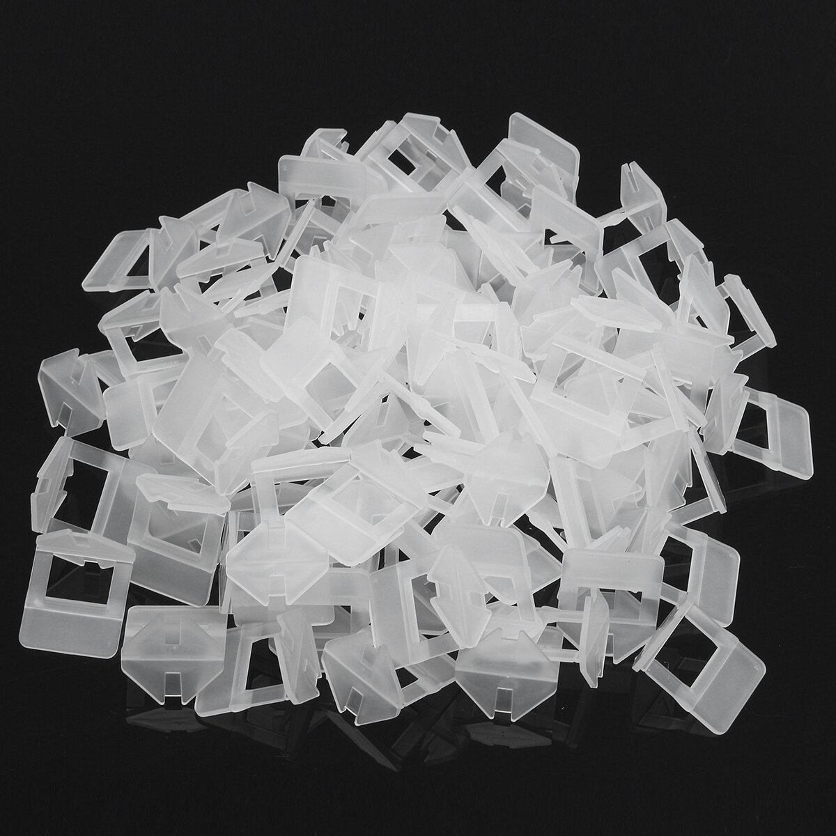 100Pcs 1.5mm White Ceramic Tile Tiling Accessibility Spacer Plastic Clip COD