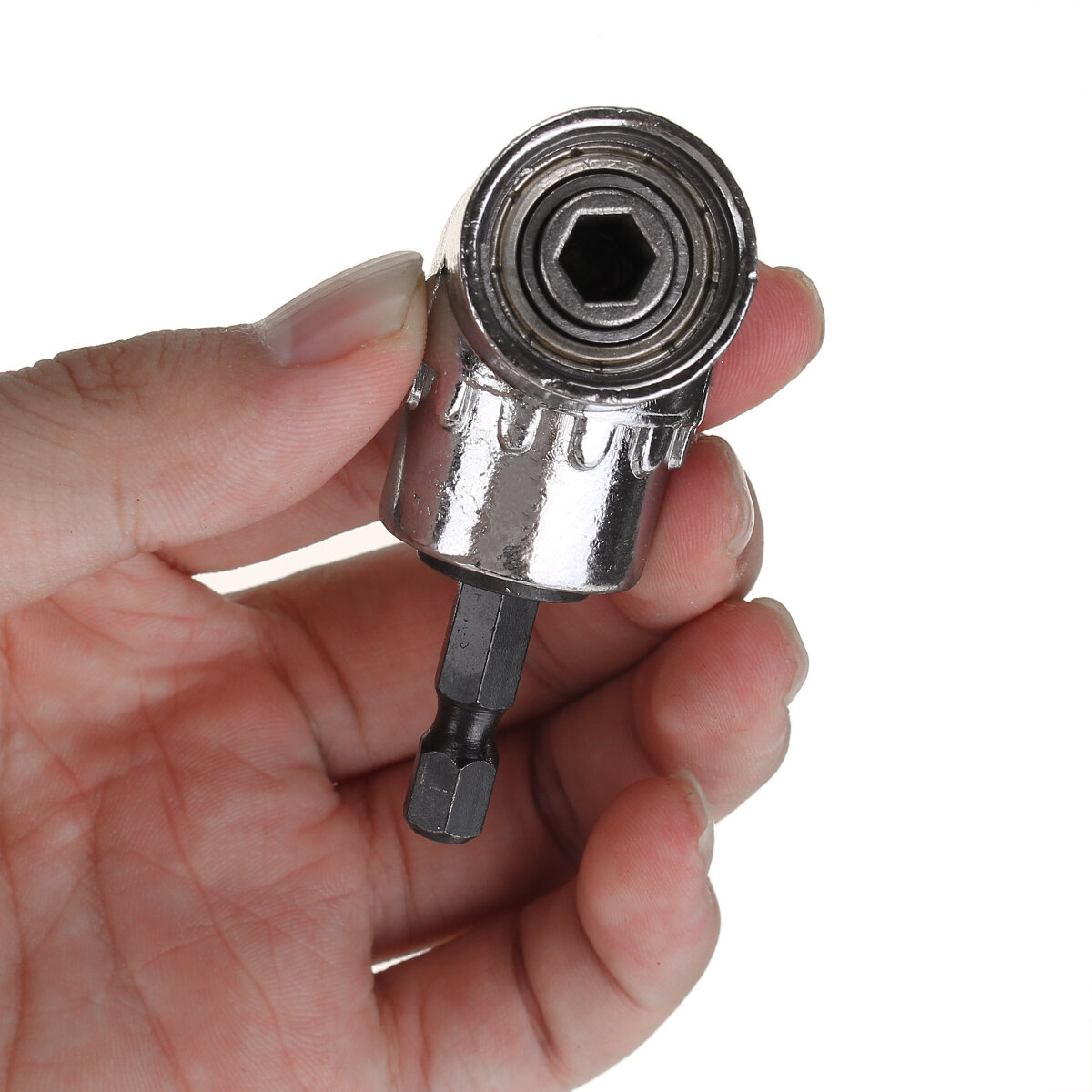 105 Degree Right Angle Drill Adapter with Flexible Shaft Bits Extension Shaft with Screwdriver Bit Holder