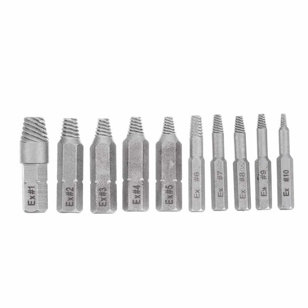 Drillpro 22pcs Damaged Screw Extractor Set for Broken Screw HSS Broken Bolt Extractor Screw Remover Kits