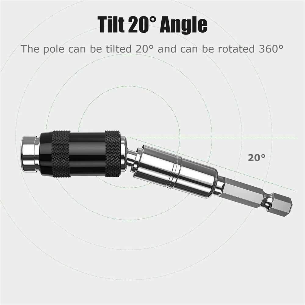 1/4 inch Hex Magnetic Drill Bit Quick Change Drive Guide Drill Bit Holder for Tight Spaces Magnetic Bit Tip Holder