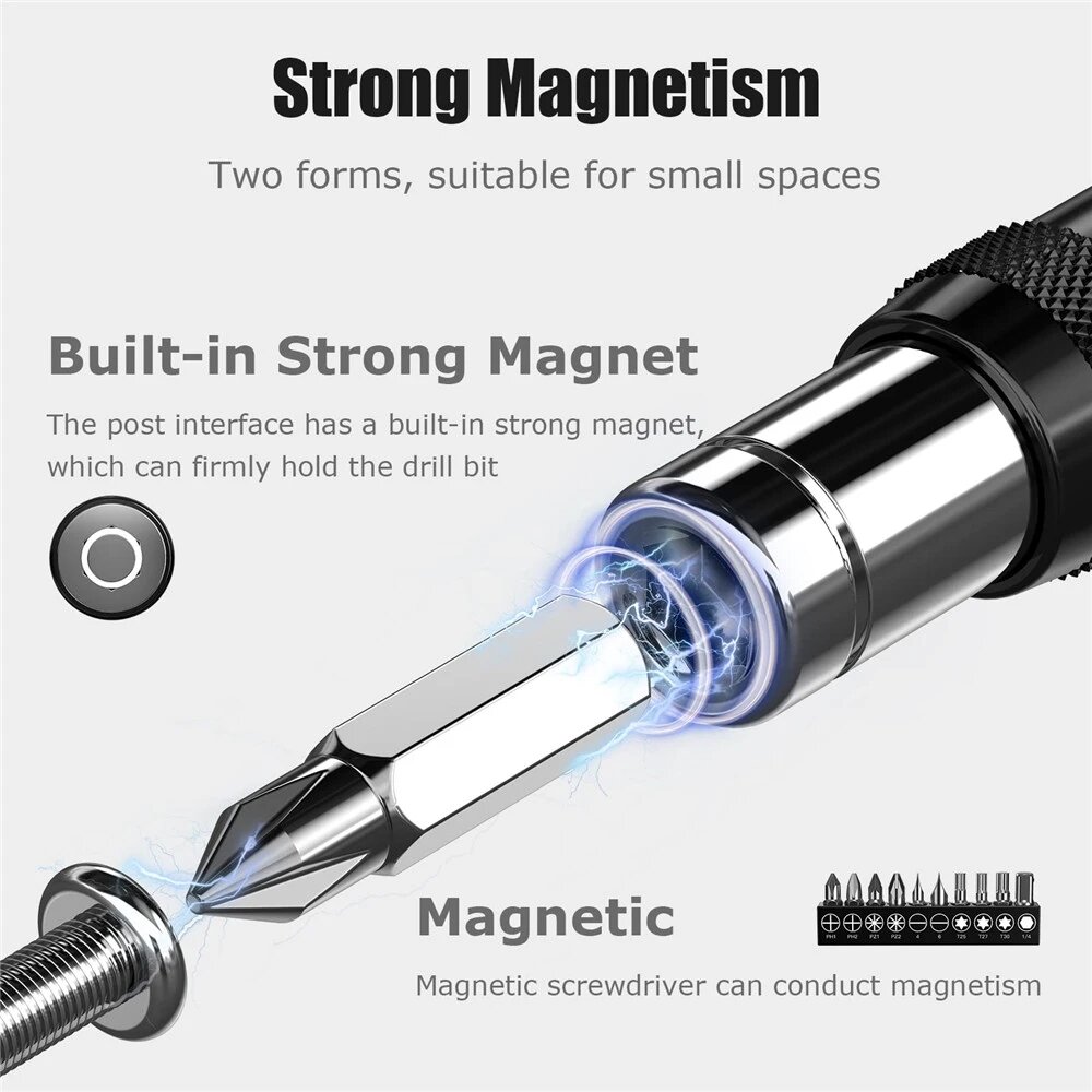 1/4 inch Hex Magnetic Drill Bit Quick Change Drive Guide Drill Bit Holder for Tight Spaces Magnetic Bit Tip Holder