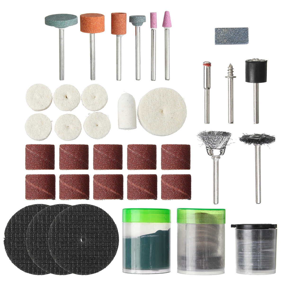 105PCS/161PCS Abrasives Accessories Abrasive Tools Wood Metal Engraving Electric Rotary Tool Accessory for Dremel Bit Set