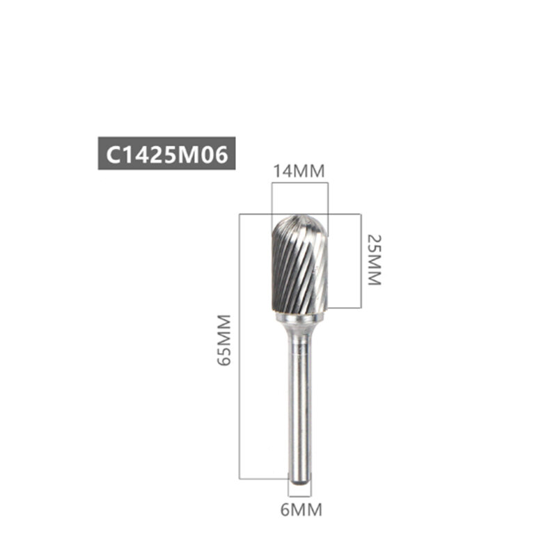 CX1425M06 CX Type Head Tungsten Carbide Rotary File Tool Point Burr Grinder Abrasive Tools Drill Milling Carving Bit Tools