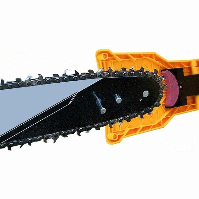 Chainsaw Teeth Sharpener Chain Saw Sharpener Grinding Chain Tool Yellow