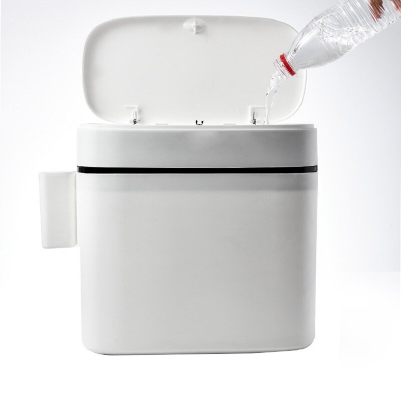 Multifunction Bathroom Trash Can Wastebasket Toilet Brush Toilet Garbage Bin Waste Dustbin Restroom