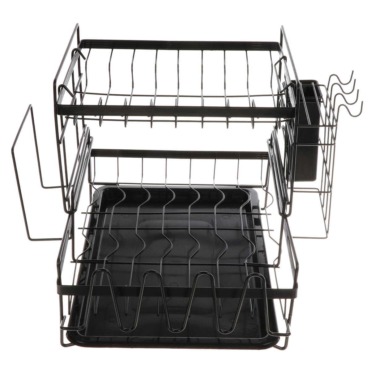 2 Tier Multifunctional Kitchen Drying Dish Rack over Sink Drainer Shelf COD